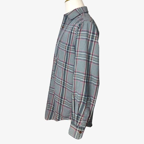 L.L. Bean Shirt S Reg Tartan Plaid Button Up Long Sleeve Cotton Polyester - Picture 5 of 12